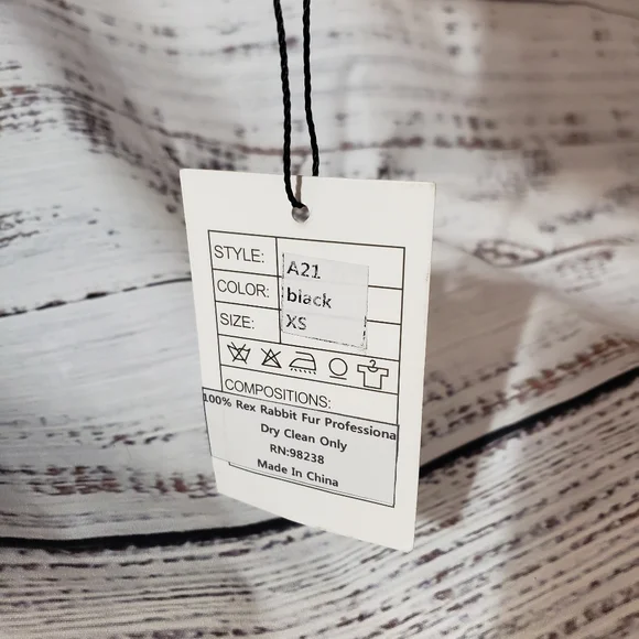 Bugatteli coat size xs 100 rex rabbit fur - Picture 3 of 4